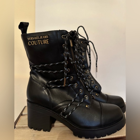 VERSACE JEANS COUTURE combat boots style (NEW) - Picture 9 of 13
